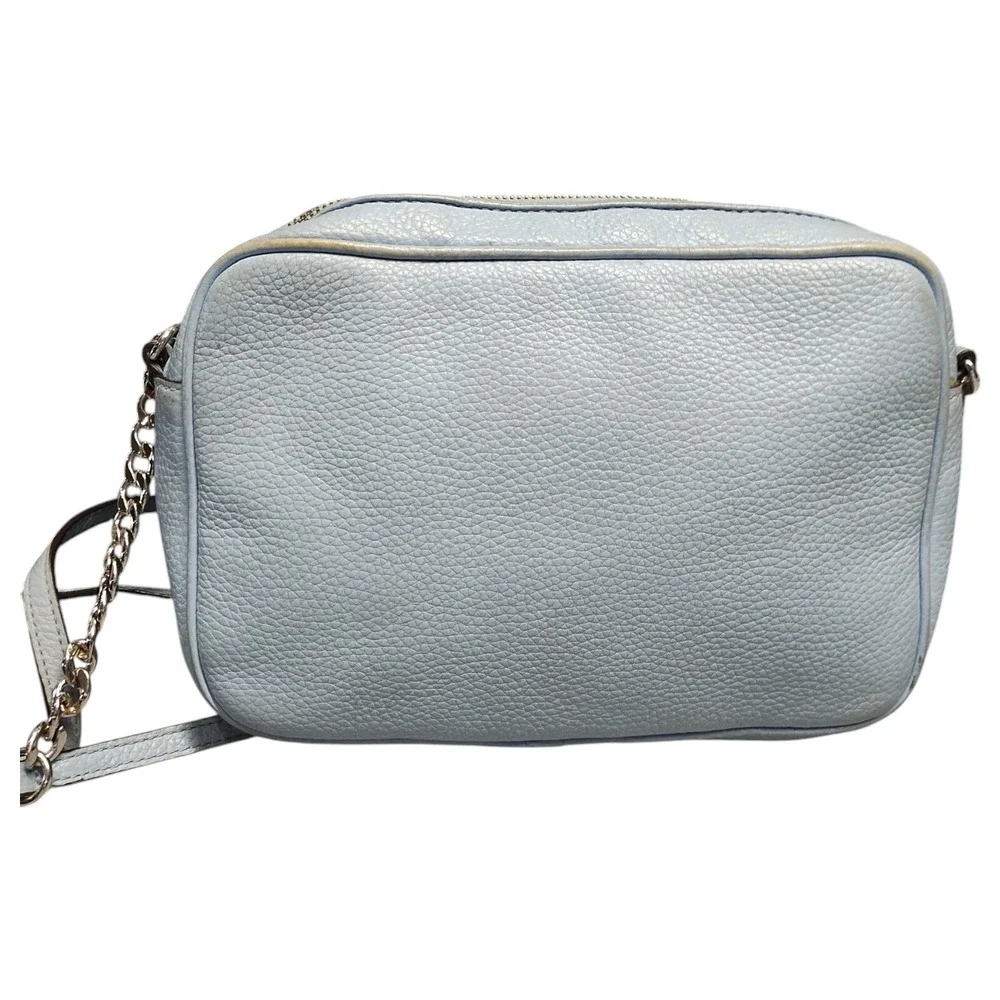 Michael Kors Crossbody Bag Women's Light Blue‎ Inner Pockets Adjustable Strap